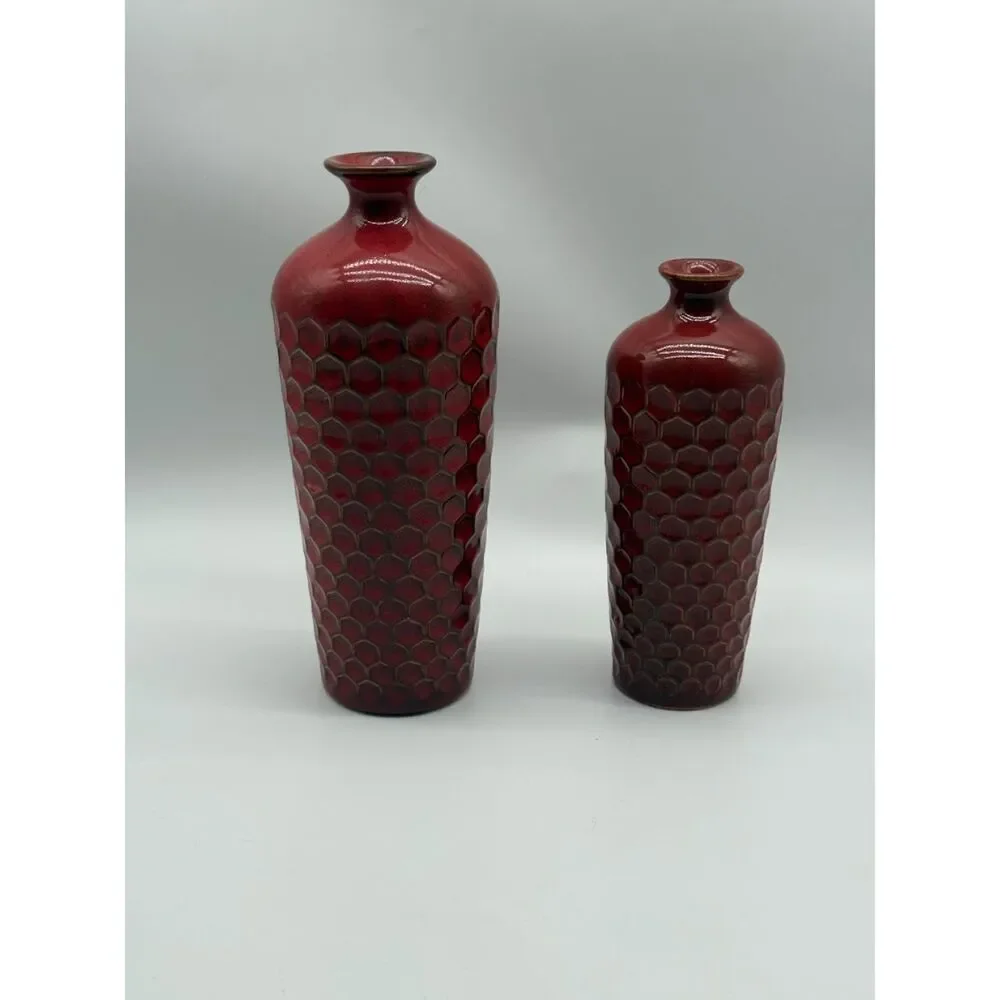 HOME Vase  Rust orange/ red 10